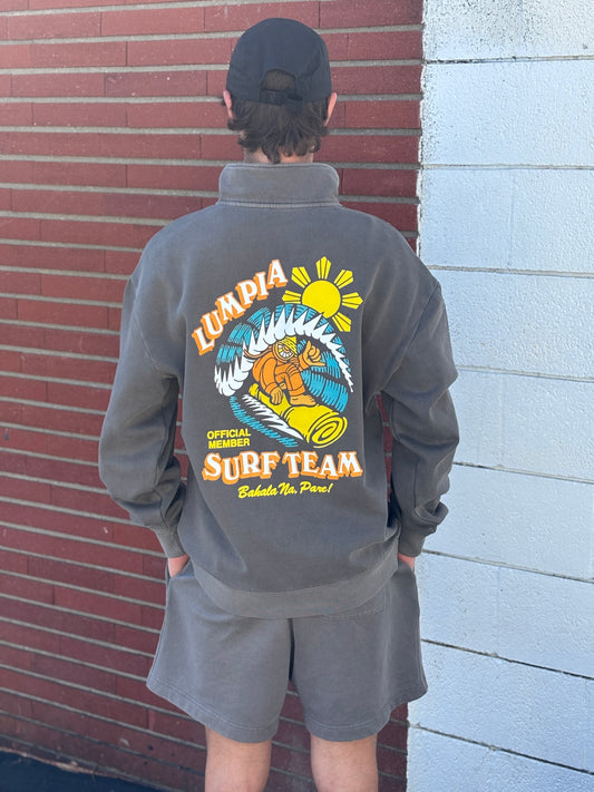 MEMBERS QUARTER ZIP - FADED GREY