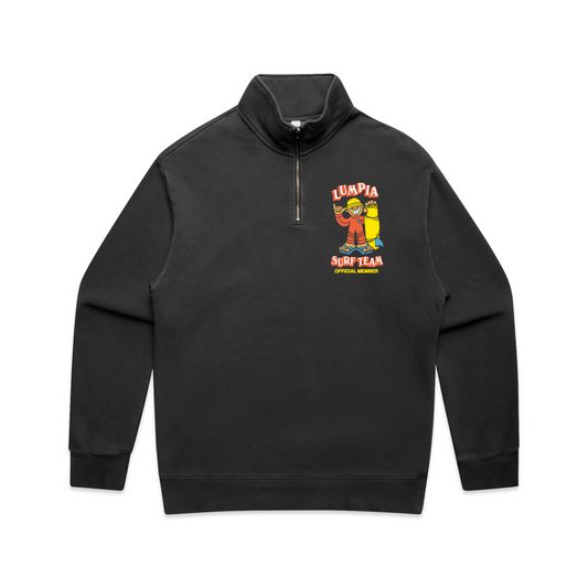 MEMBERS QUARTER ZIP - FADED BLACK
