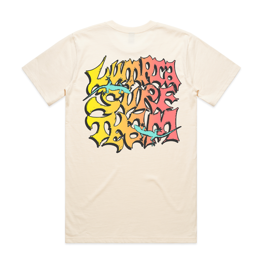 Butiki Tee lifestyle view - Lumpia Surf Team t-shirt
