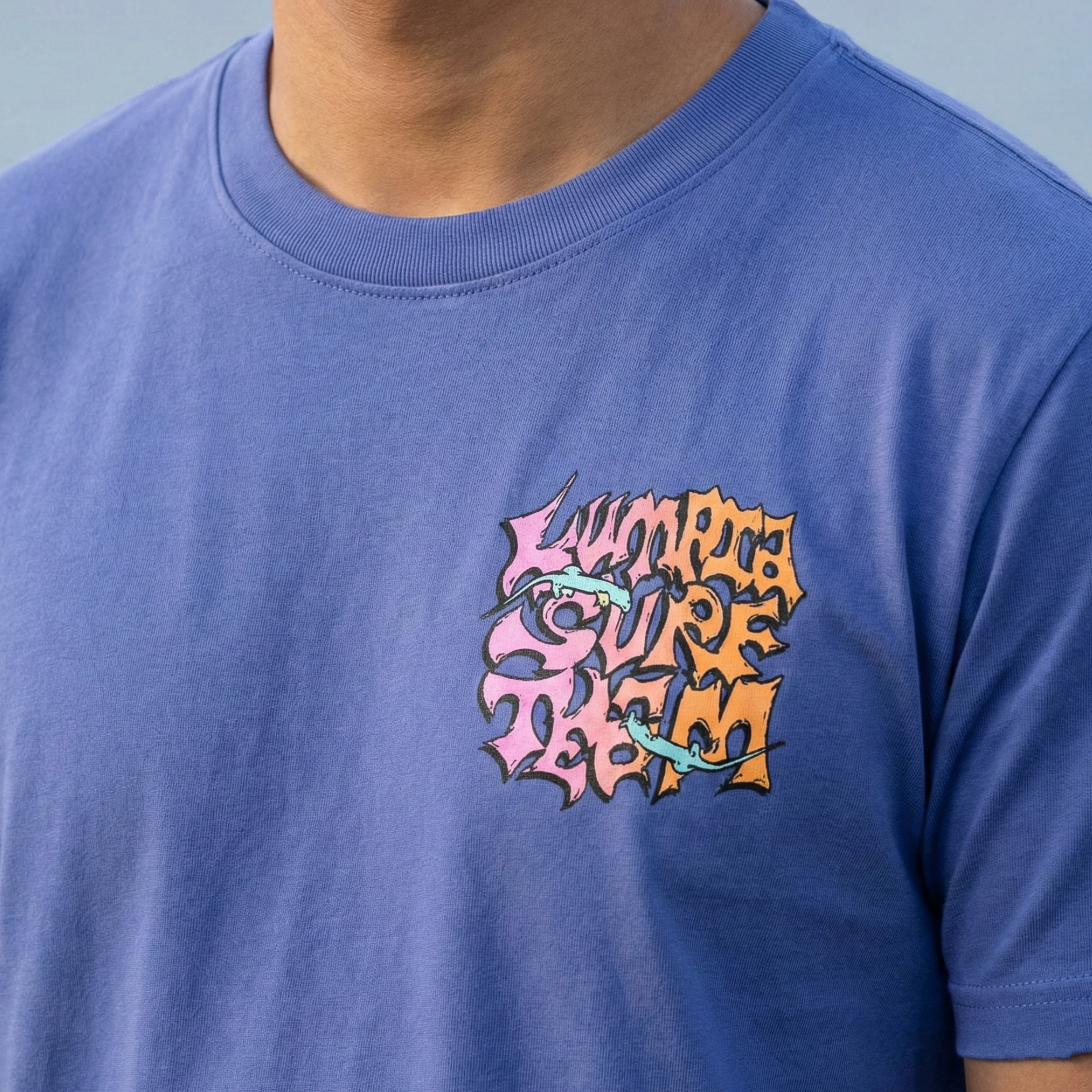Butiki Tee Ube - Front Closeup